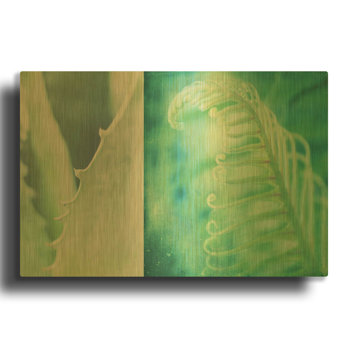 'Mint' By Myan Soffia Gold Metal Wall Art