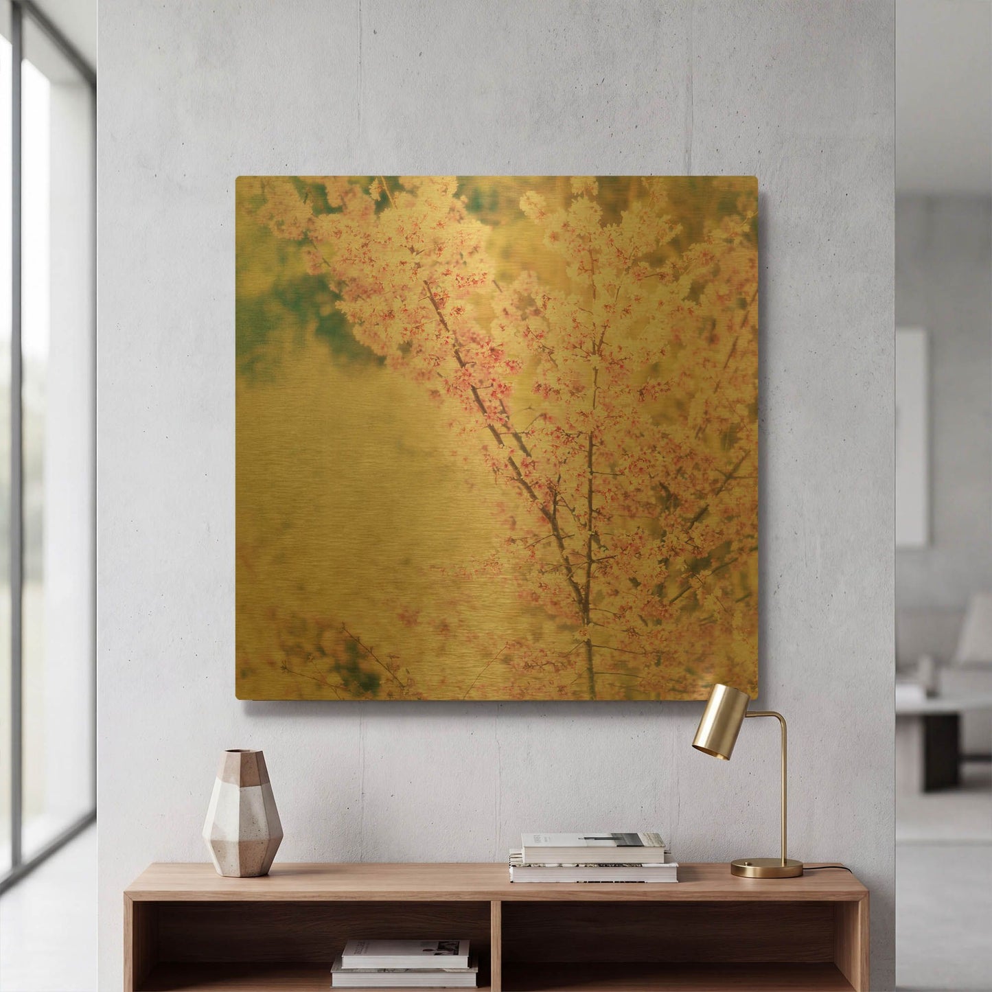 'Oh To Be a Bumblebee 2' By Myan Soffia Gold Metal Wall Art