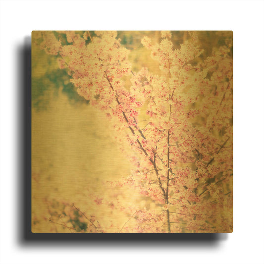 'Oh To Be a Bumblebee 2' By Myan Soffia Gold Metal Wall Art