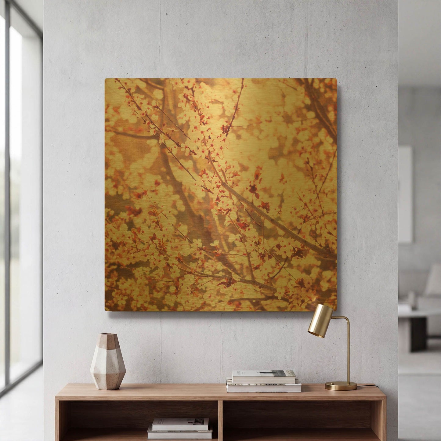 'Oh To Be a Bumblebee 3' By Myan Soffia Gold Metal Wall Art