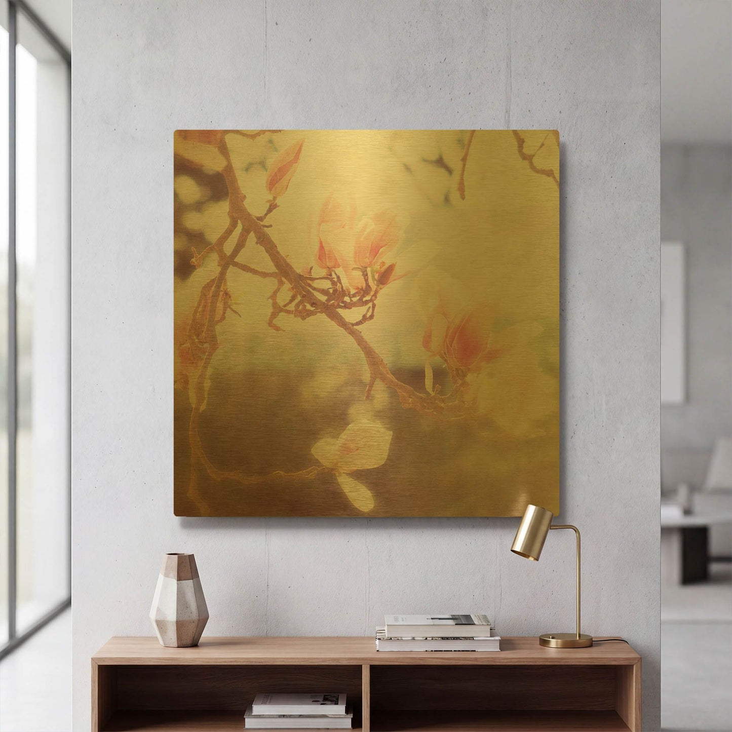 'Sunshine Smile' By Myan Soffia Gold Metal Wall Art