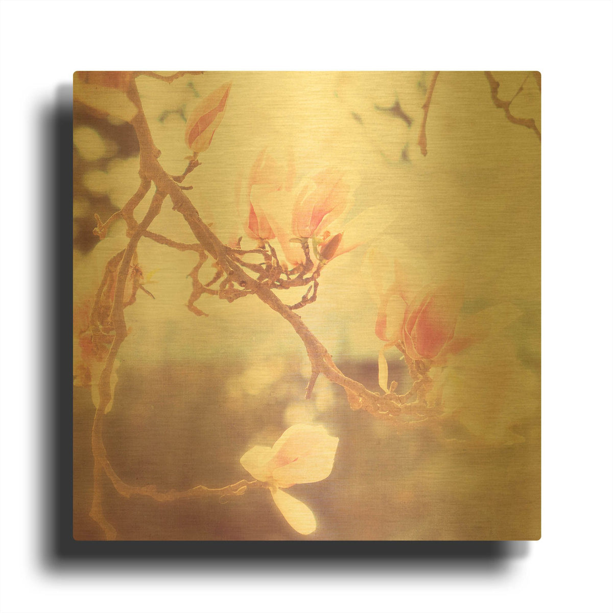 'Sunshine Smile' By Myan Soffia Gold Metal Wall Art