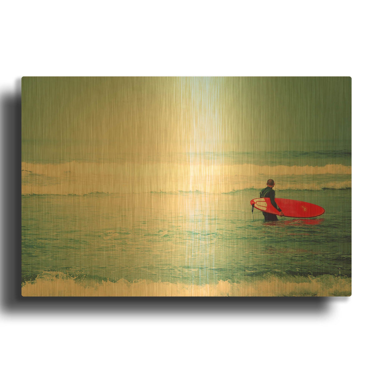 'Liquid Courage' By Myan Soffia Gold Metal Wall Art