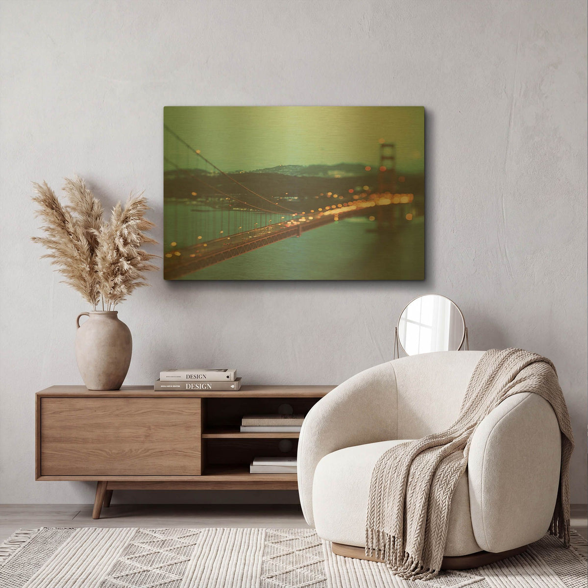 'Sweet Light' By Myan Soffia Gold Metal Wall Art