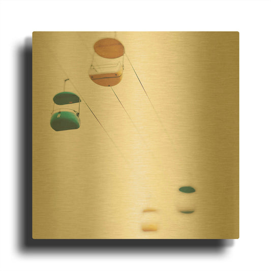 'Strings' By Myan Soffia Gold Metal Wall Art