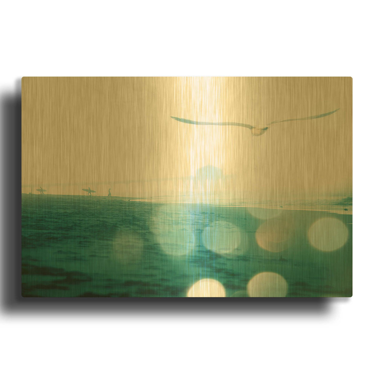 'A New Day' By Myan Soffia Gold Metal Wall Art