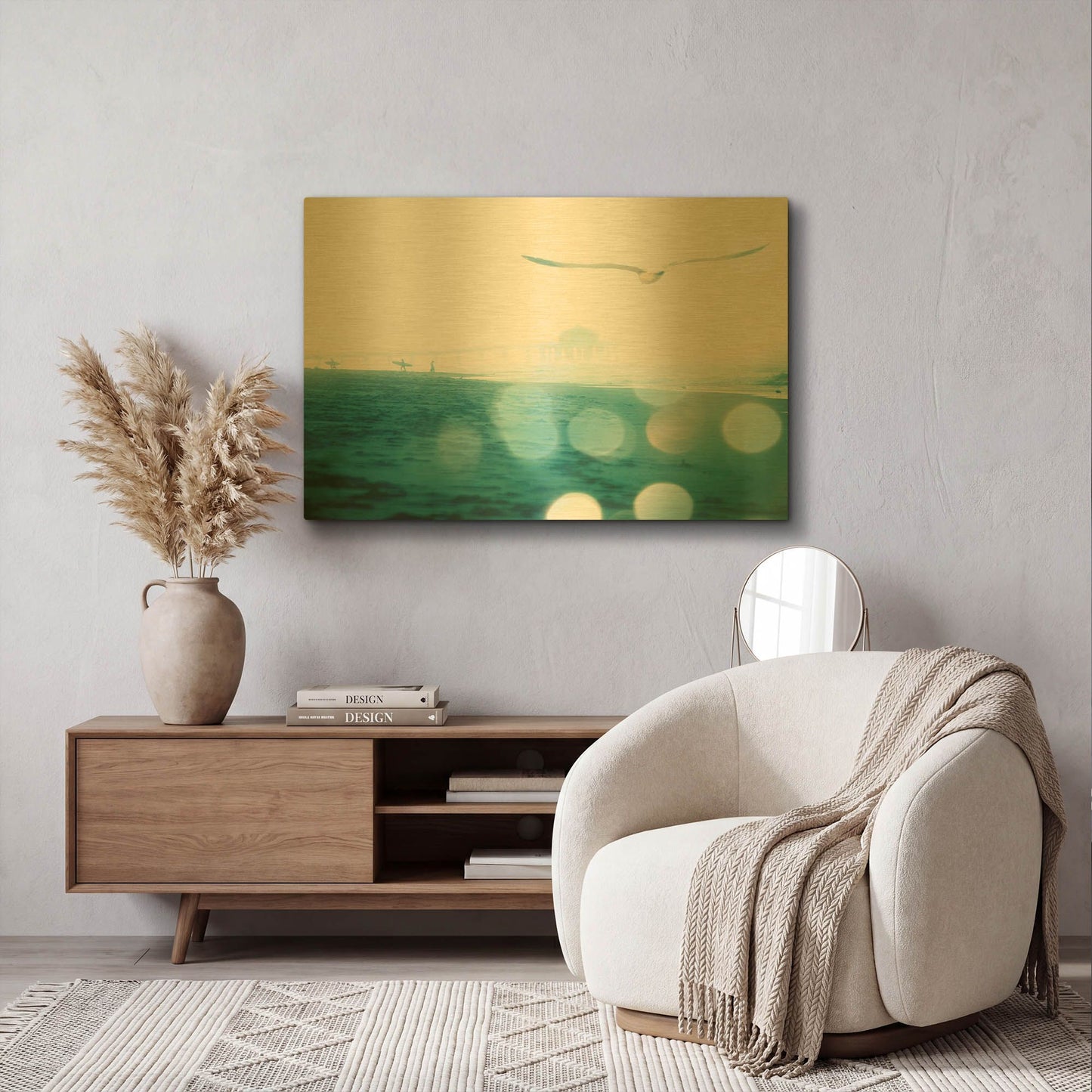 'A New Day' By Myan Soffia Gold Metal Wall Art