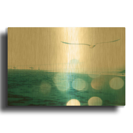 'A New Day' By Myan Soffia Gold Metal Wall Art