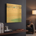 'Motel' By Myan Soffia Gold Metal Wall Art