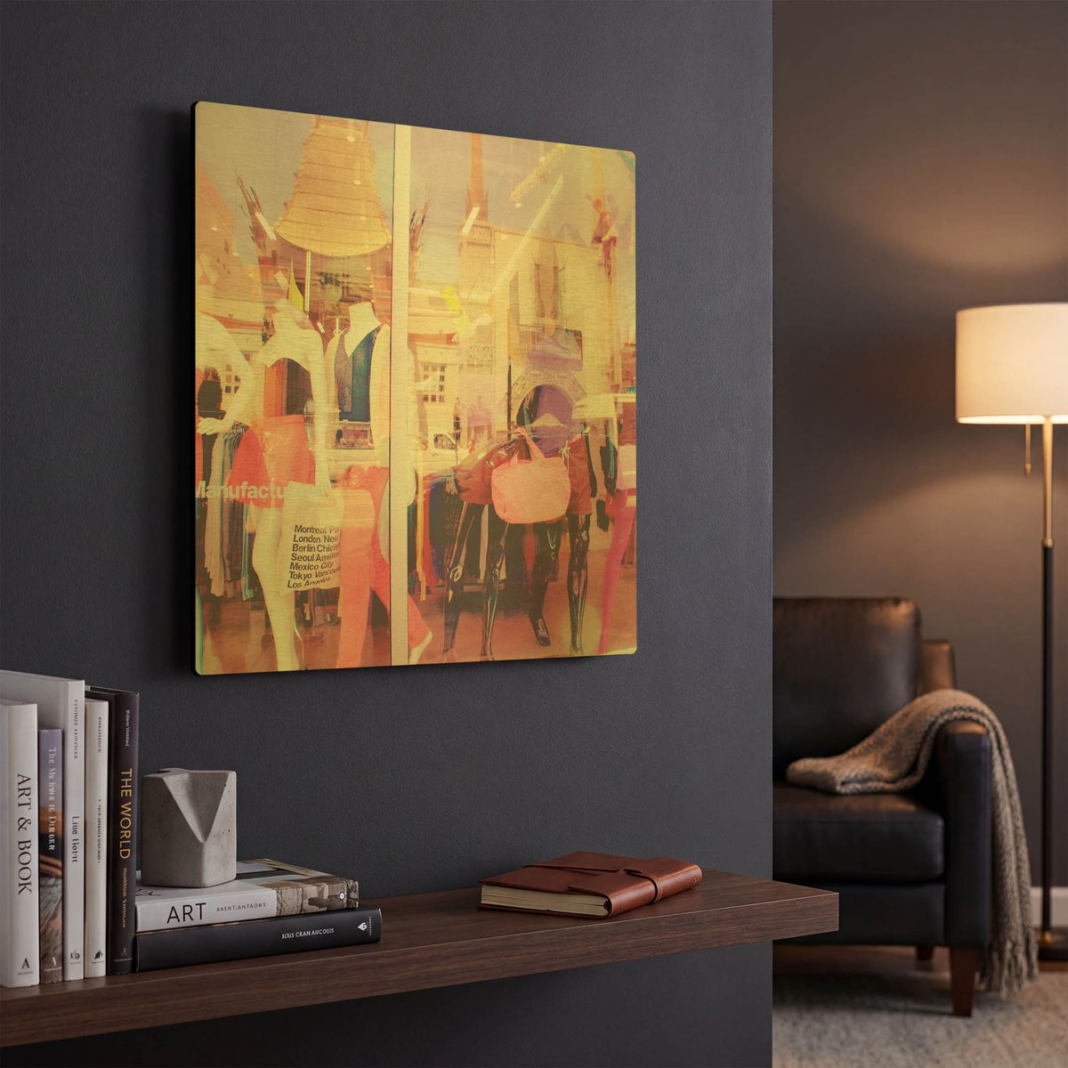 'Fashionista' By Myan Soffia Gold Metal Wall Art