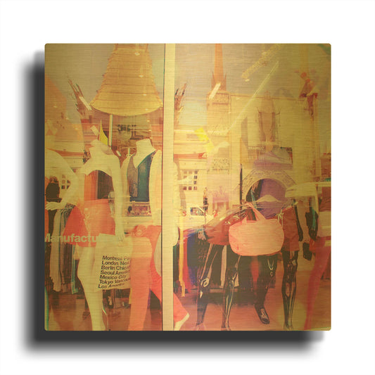 'Fashionista' By Myan Soffia Gold Metal Wall Art