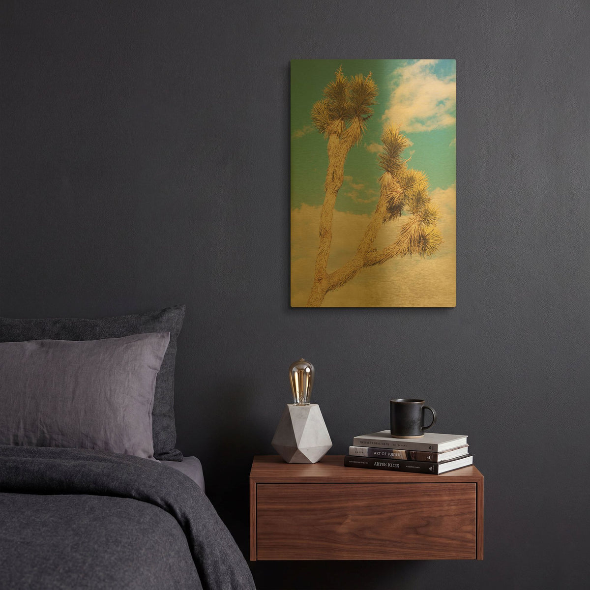'Untitled 2' By Myan Soffia Gold Metal Wall Art