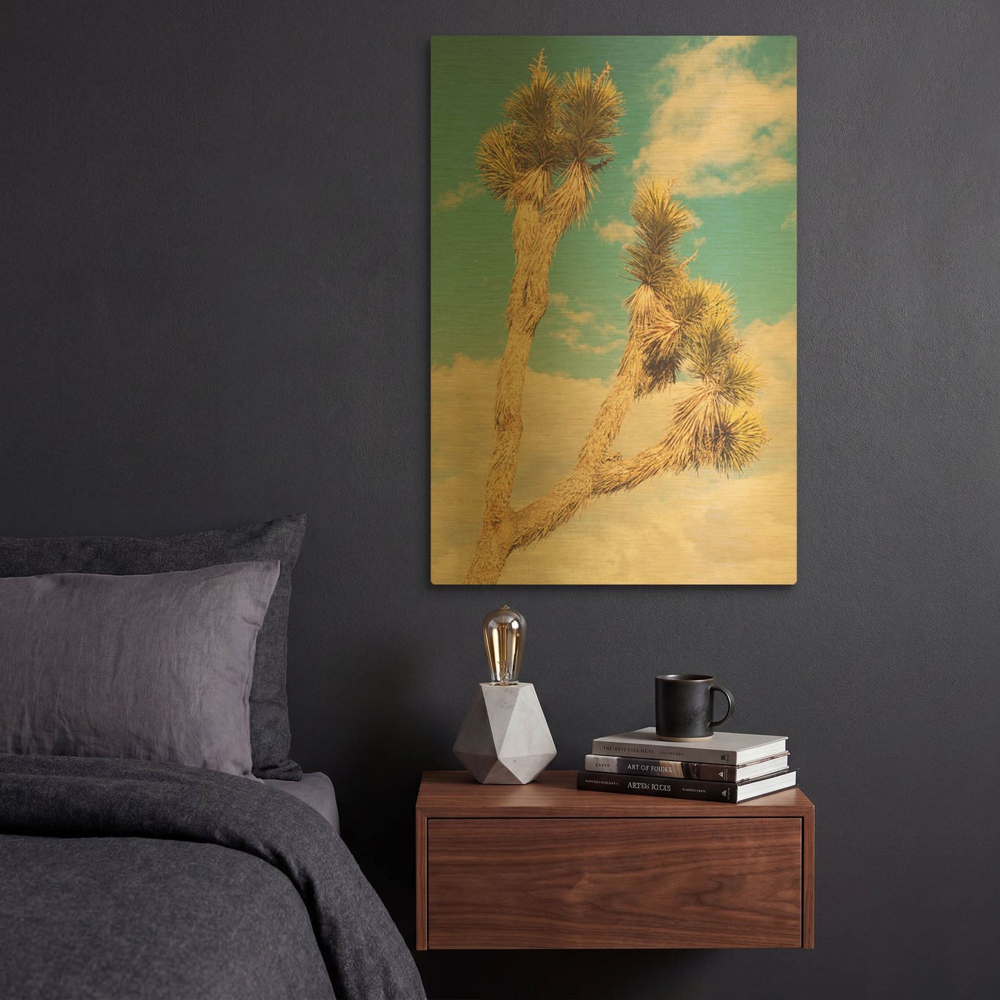 'Untitled 2' By Myan Soffia Gold Metal Wall Art