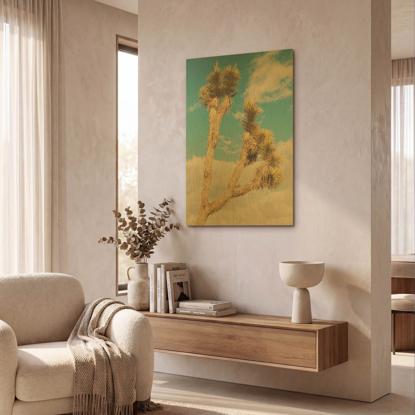 'Untitled 2' By Myan Soffia Gold Metal Wall Art