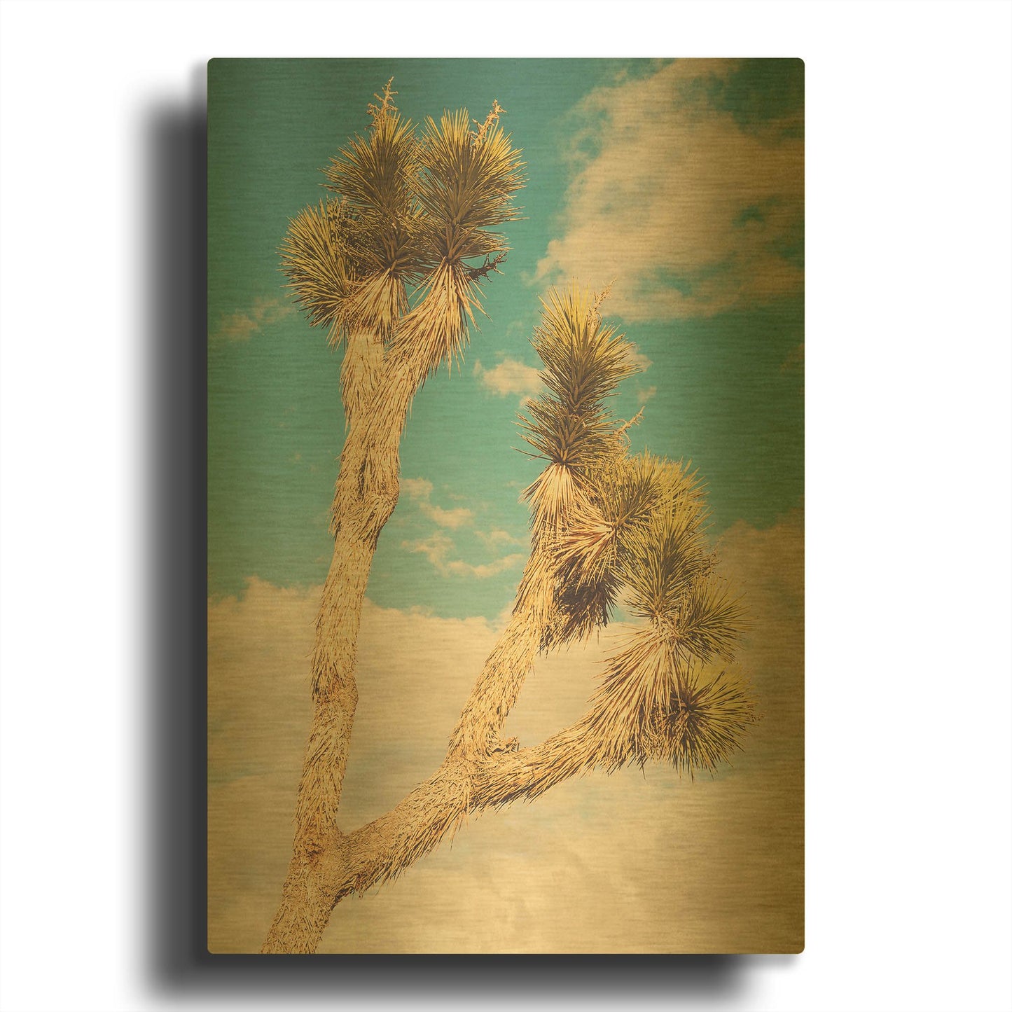 'Untitled 2' By Myan Soffia Gold Metal Wall Art