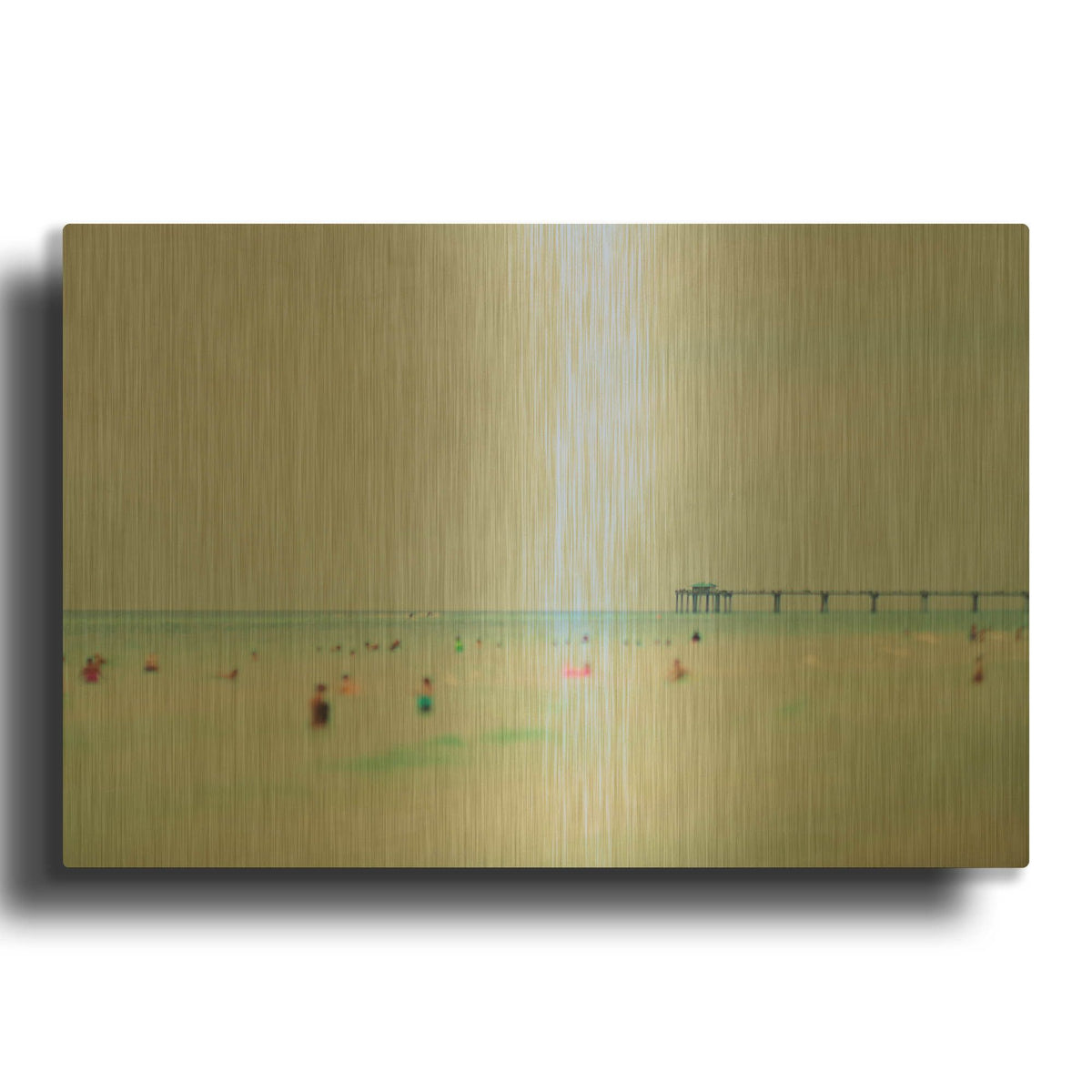 'Dreams of The Gulf Coast' By Myan Soffia Gold Metal Wall Art
