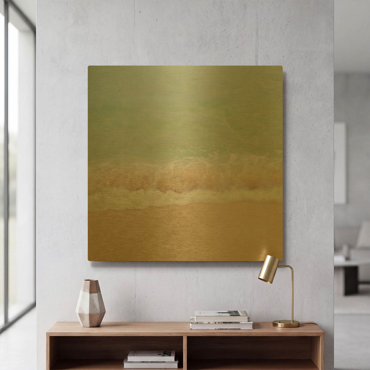 'Whisper' By Myan Soffia Gold Metal Wall Art