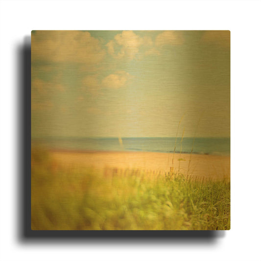 'Layers' By Myan Soffia Gold Metal Wall Art