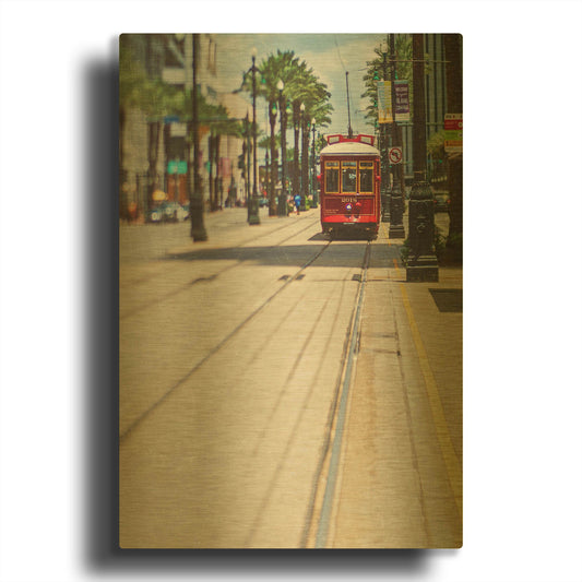 'Streetcar' By Myan Soffia Gold Metal Wall Art