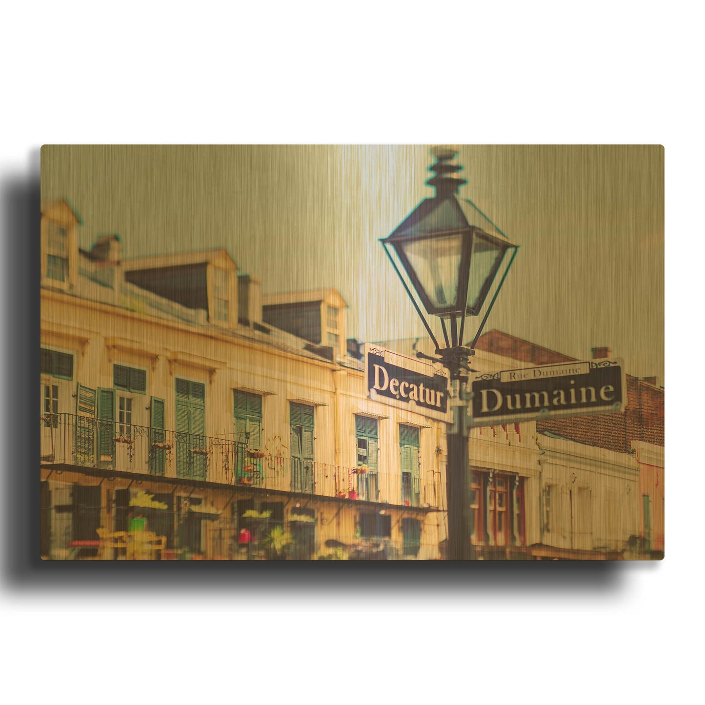 'Rue de la Levee' By Myan Soffia Gold Metal Wall Art