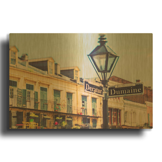 'Rue de la Levee' By Myan Soffia Gold Metal Wall Art