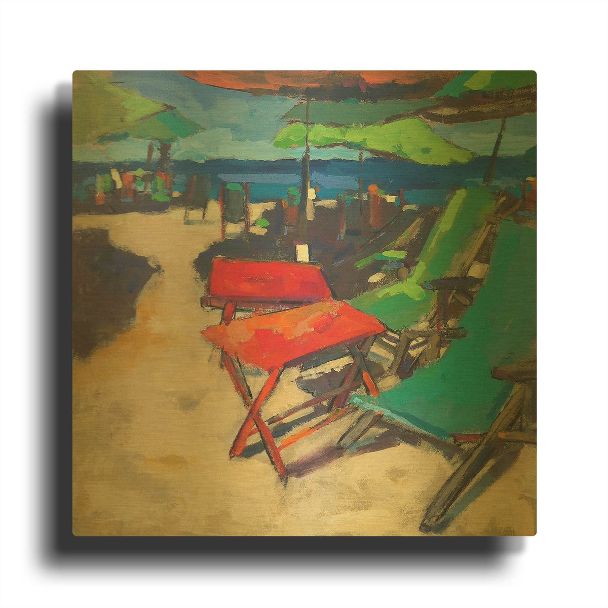 'Playa' By Page Pearson Railsback Gold Metal Wall Art