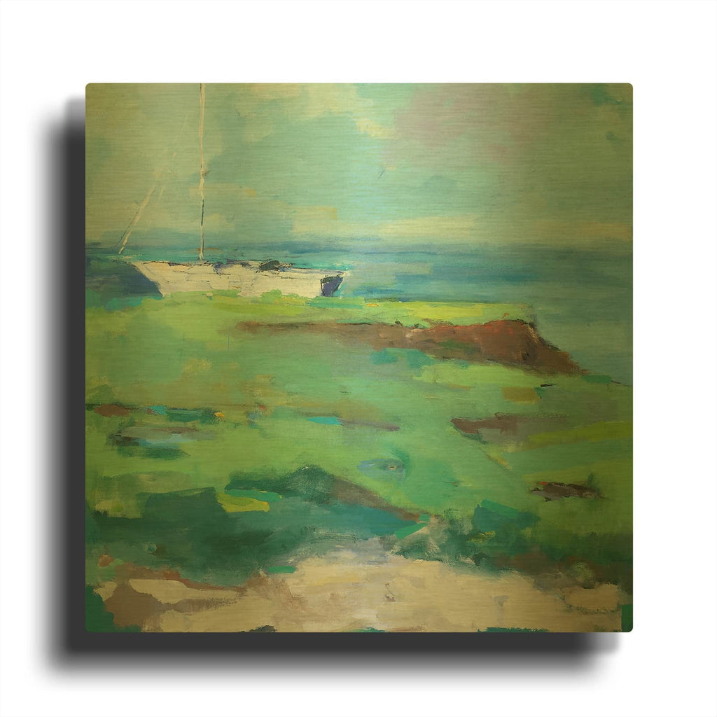 'Bluff' By Page Pearson Railsback Gold Metal Wall Art