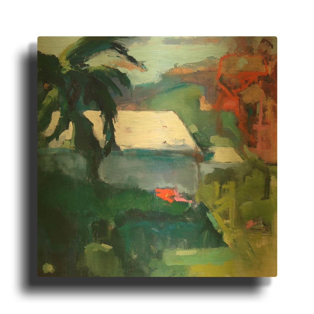 'Crazy KW' By Page Pearson Railsback Gold Metal Wall Art