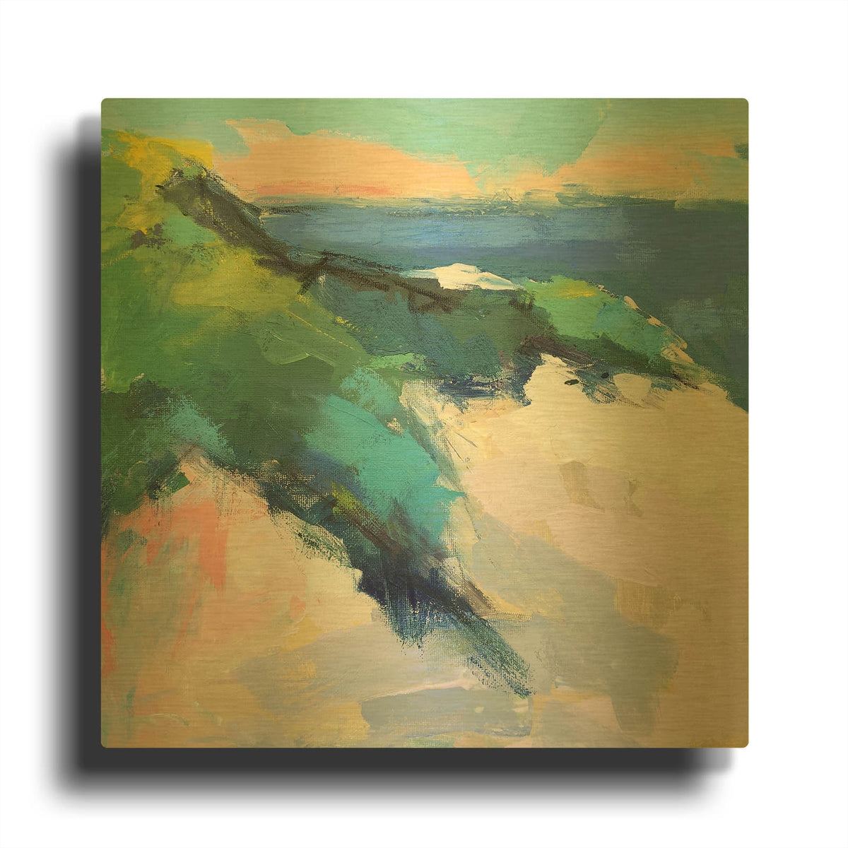 'Dune' By Page Pearson Railsback Gold Metal Wall Art