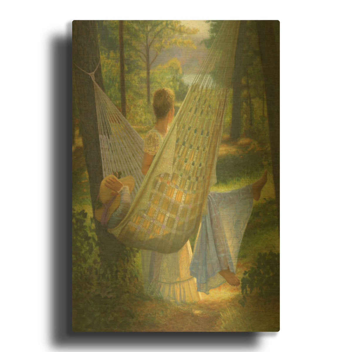 'Summertime' By Peter Quidley Gold Metal Wall Art