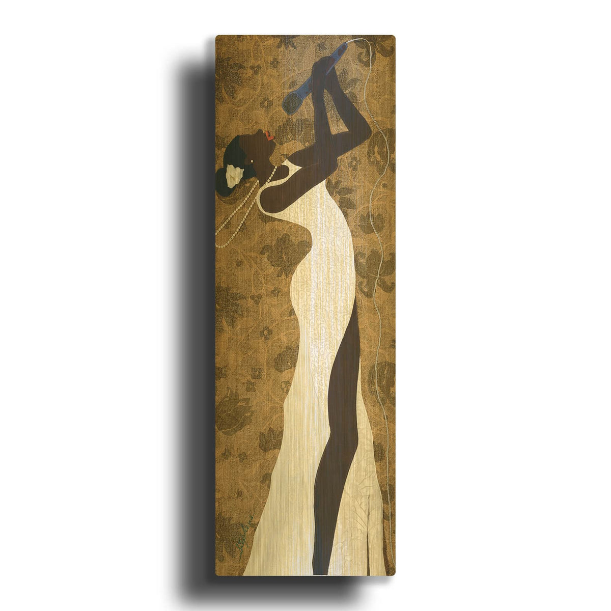 'Center Stage' By Phyllis Stephens Gold Metal Wall Art