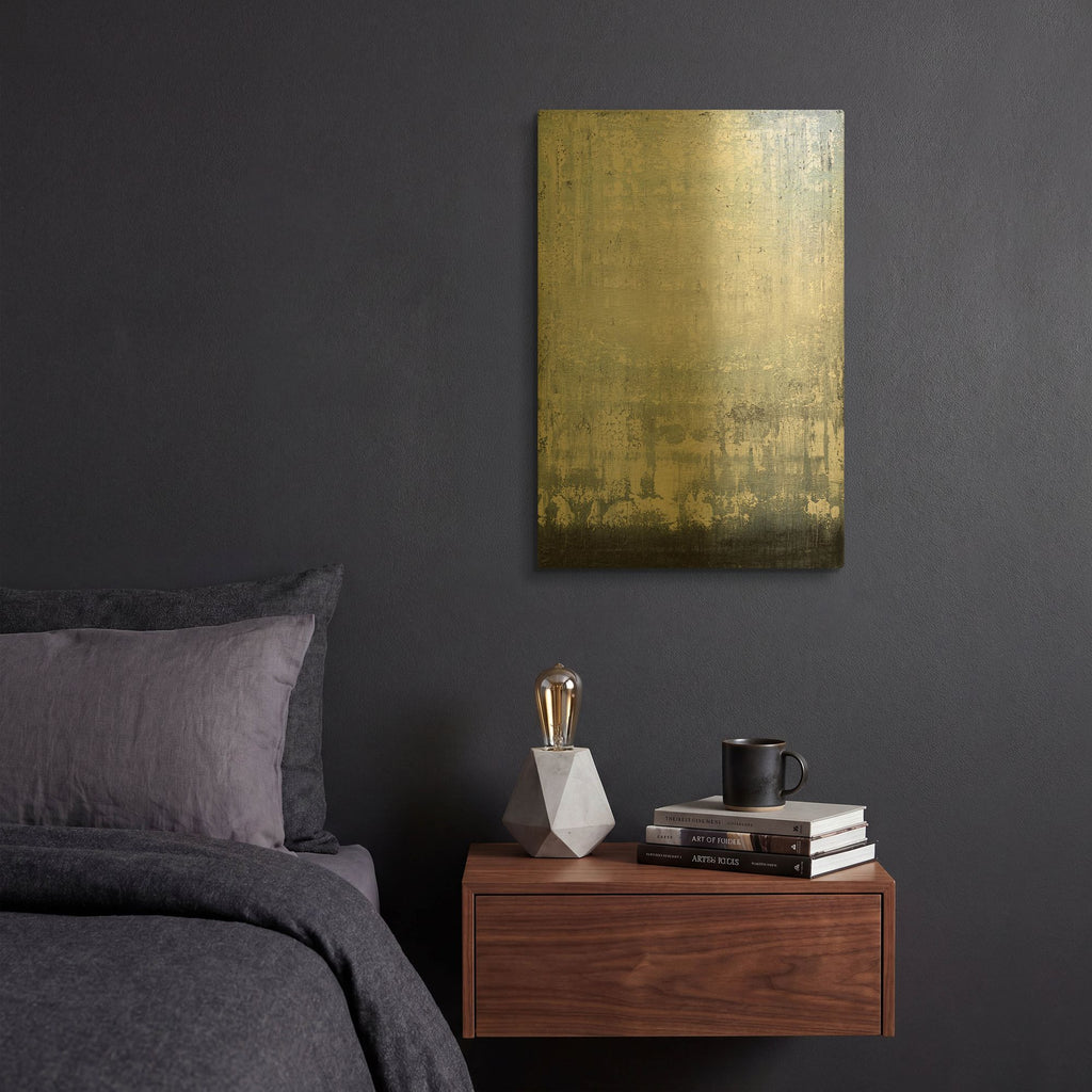'Dark Earth 1' By Radek Smach Gold Metal Wall Art