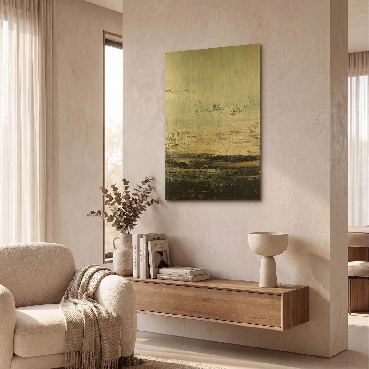 'Dark Earth 3' By Radek Smach Gold Metal Wall Art