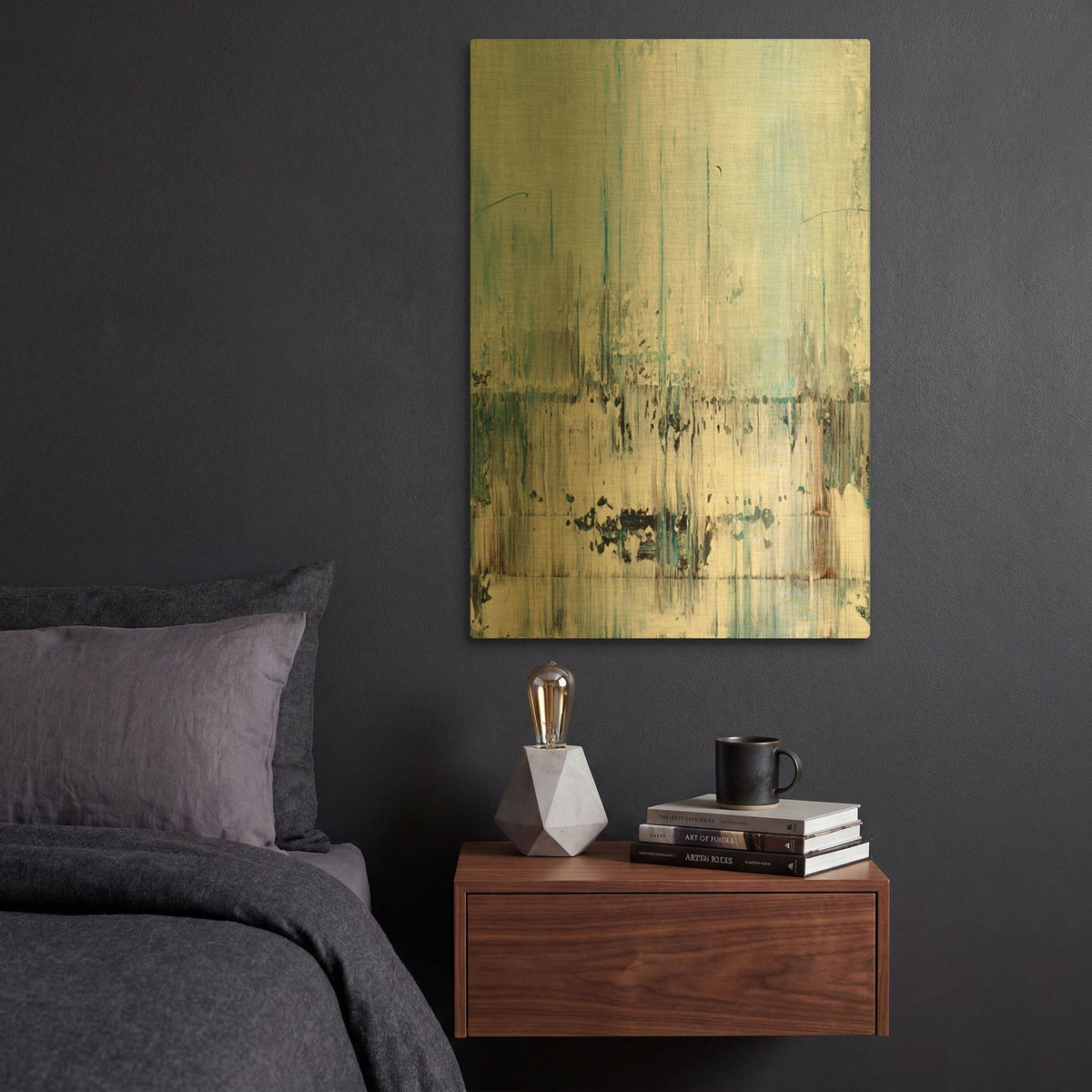 'Dream Sequence 2' By Radek Smach Gold Metal Wall Art