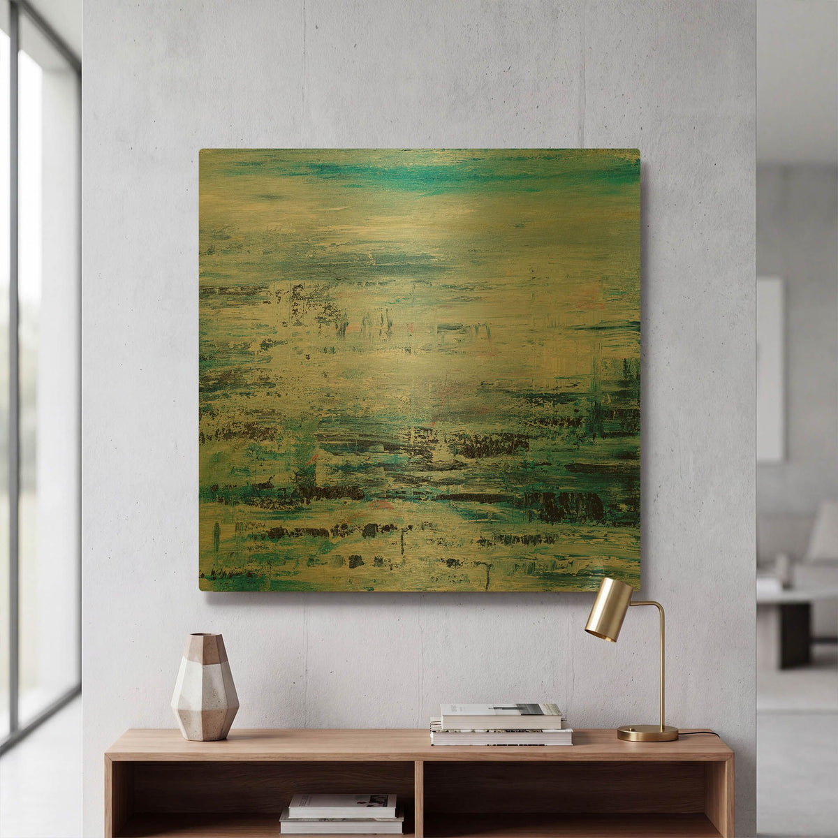 'Oceanside 1' By Radek Smach Gold Metal Wall Art
