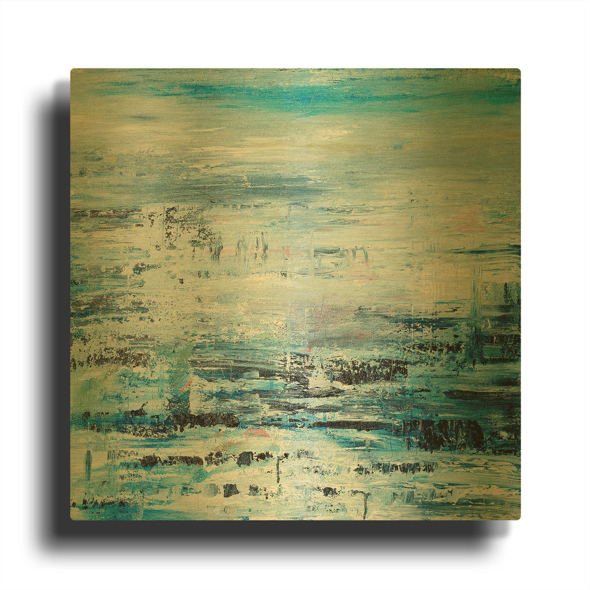 'Oceanside 1' By Radek Smach Gold Metal Wall Art
