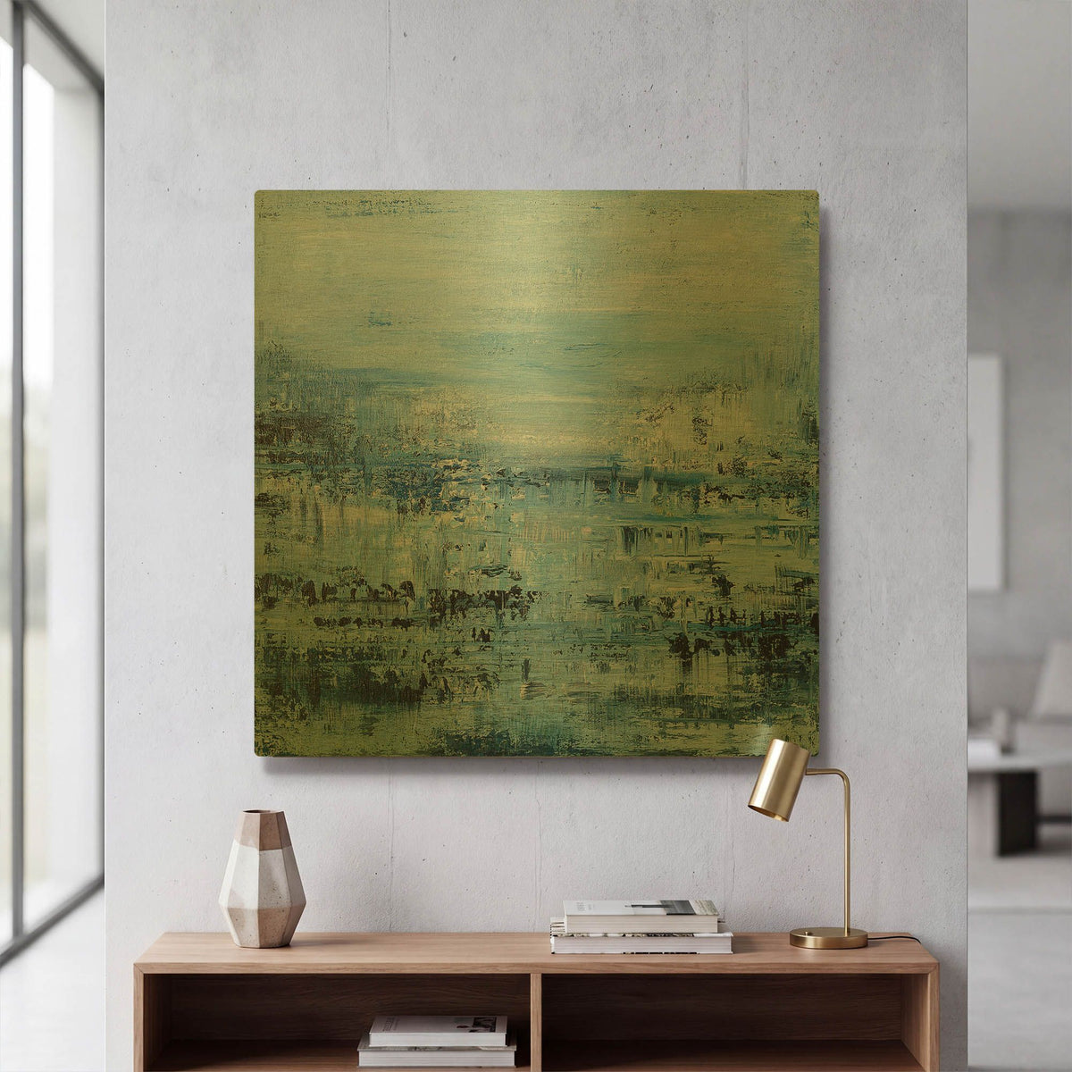 'Oceanside 2' By Radek Smach Gold Metal Wall Art