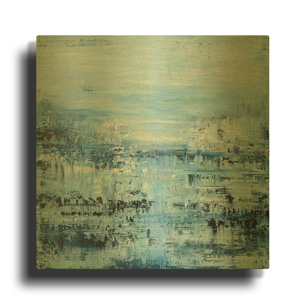 'Oceanside 2' By Radek Smach Gold Metal Wall Art