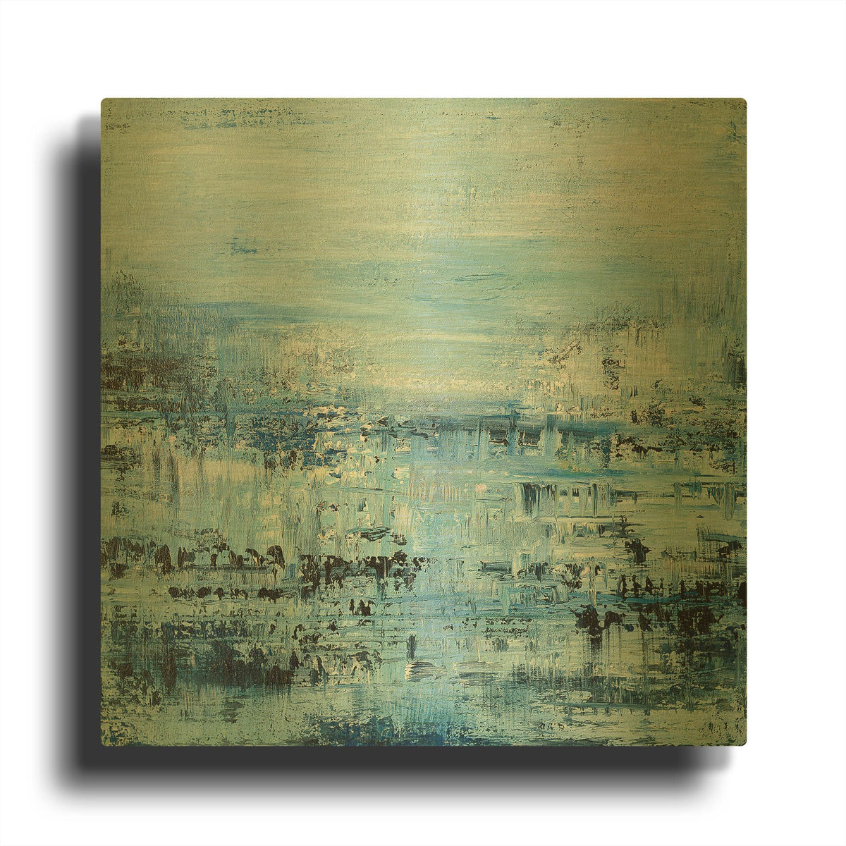 'Oceanside 2' By Radek Smach Gold Metal Wall Art