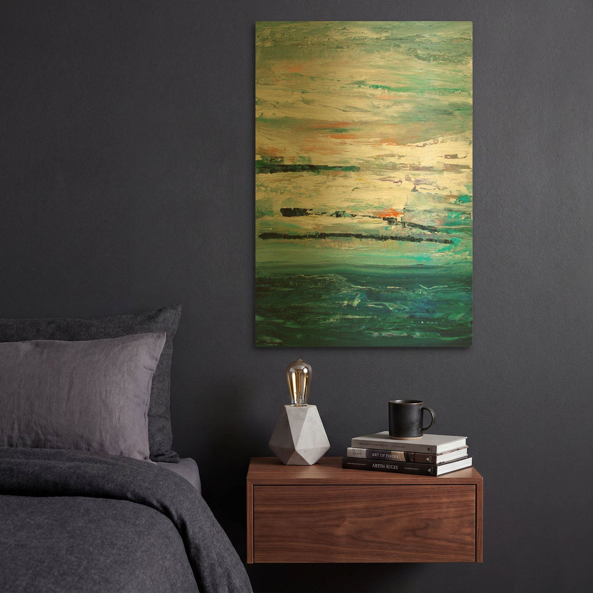 'Storm' By Radek Smach Gold Metal Wall Art