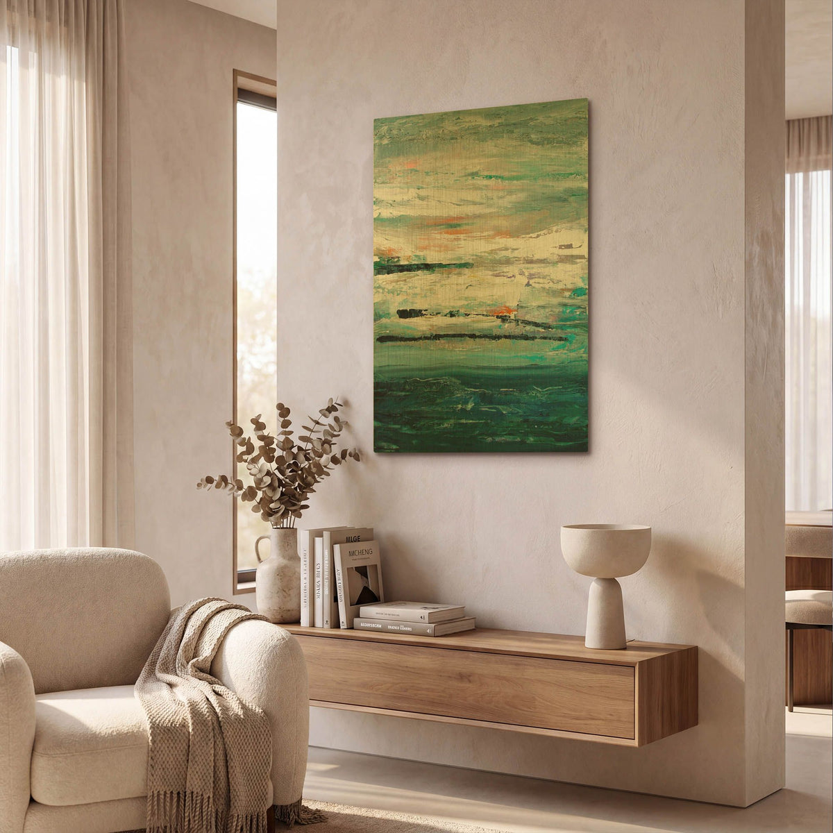 'Storm' By Radek Smach Gold Metal Wall Art