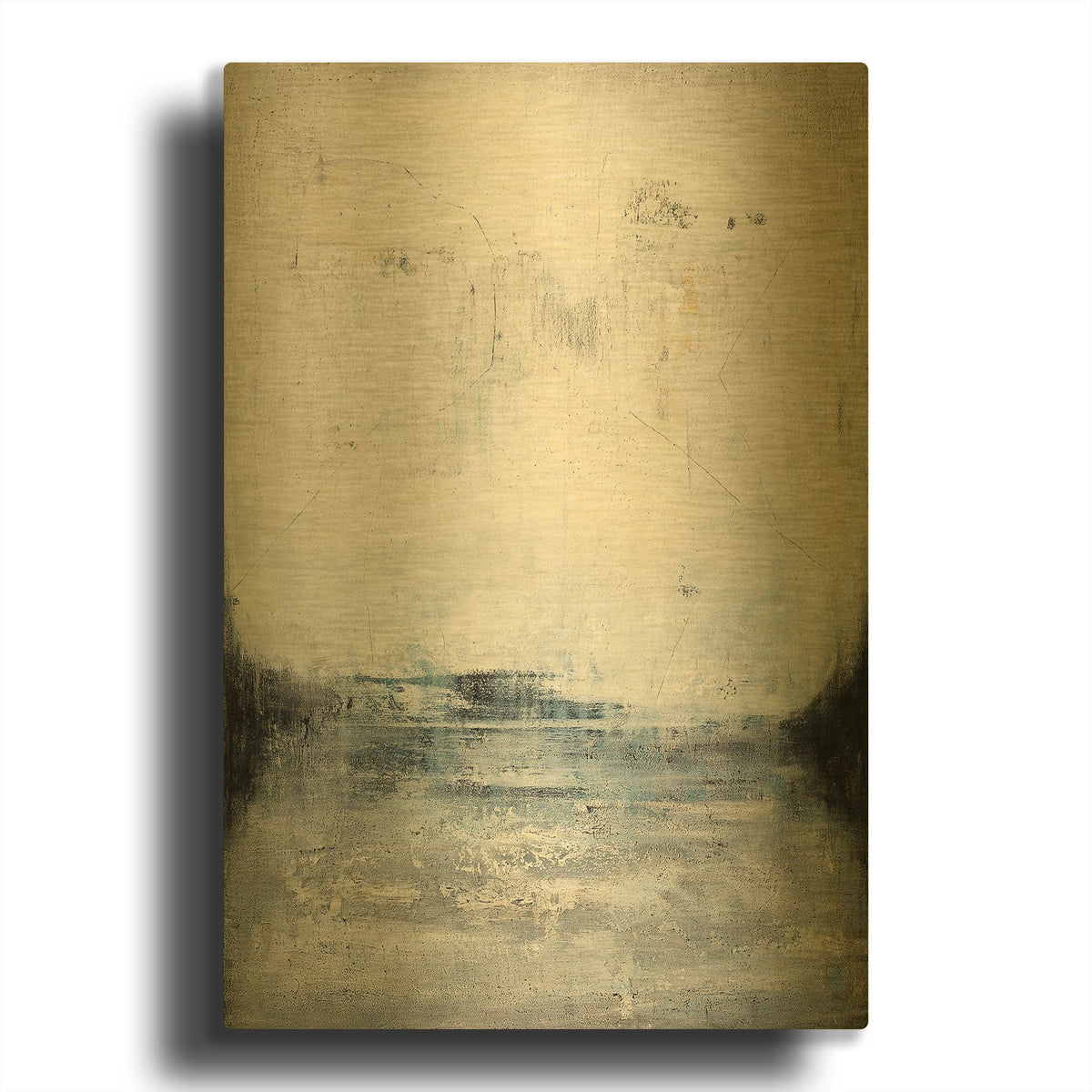 'Through The Mist' By Radek Smach Gold Metal Wall Art