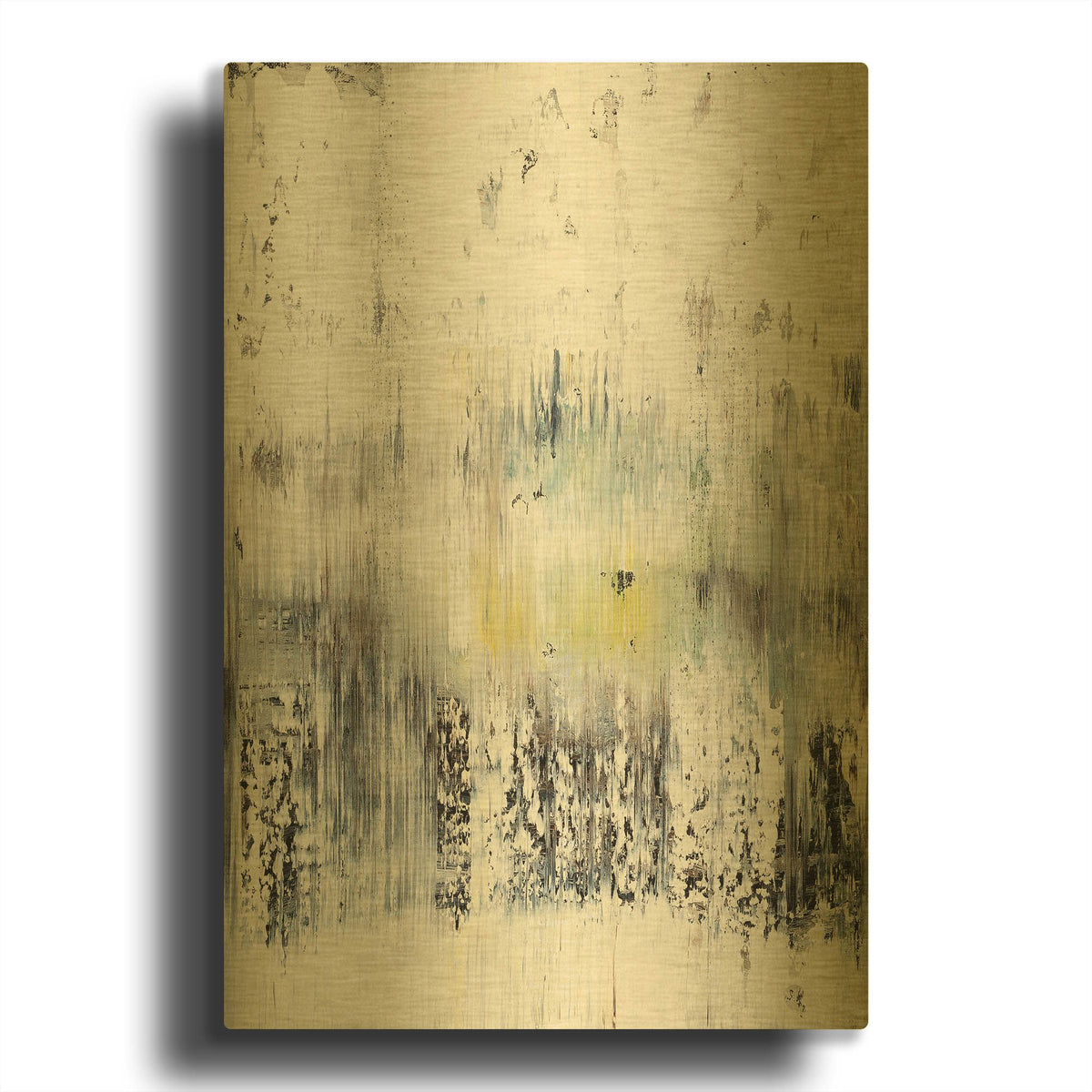 'Winter Shadow' By Radek Smach Gold Metal Wall Art