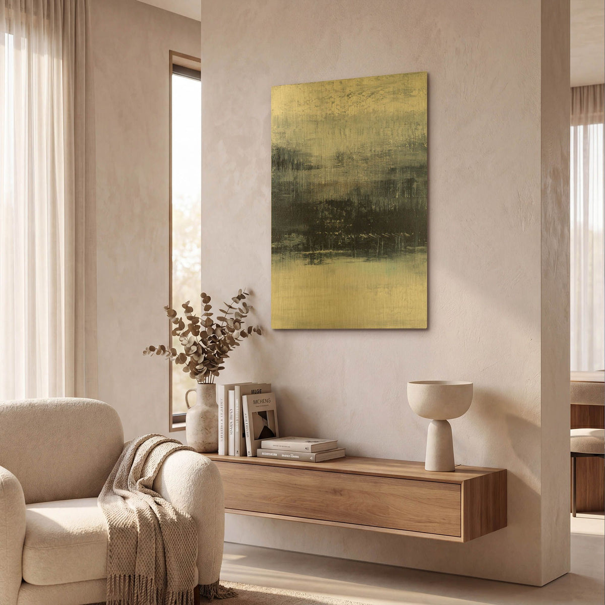 'Indigo Night' By Radek Smach Gold Metal Wall Art