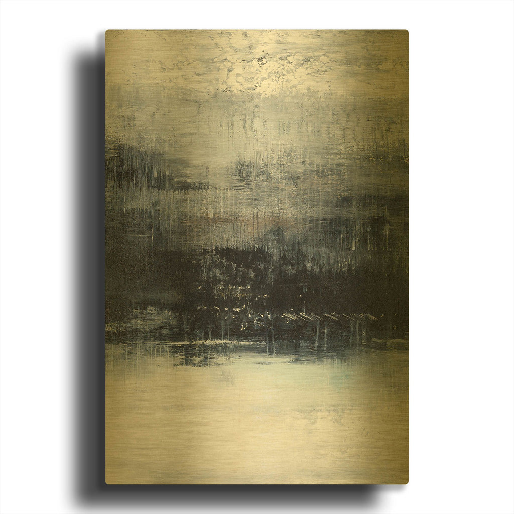 'Indigo Night' By Radek Smach Gold Metal Wall Art