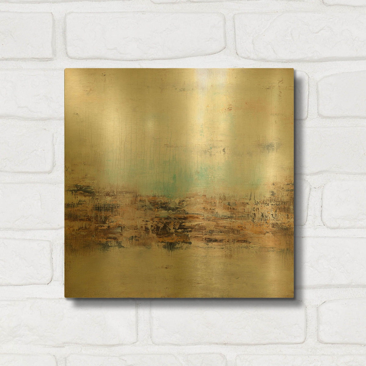 'Not a Sound' By Radek Smach Gold Metal Wall Art