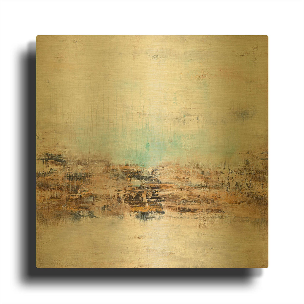 'Not a Sound' By Radek Smach Gold Metal Wall Art