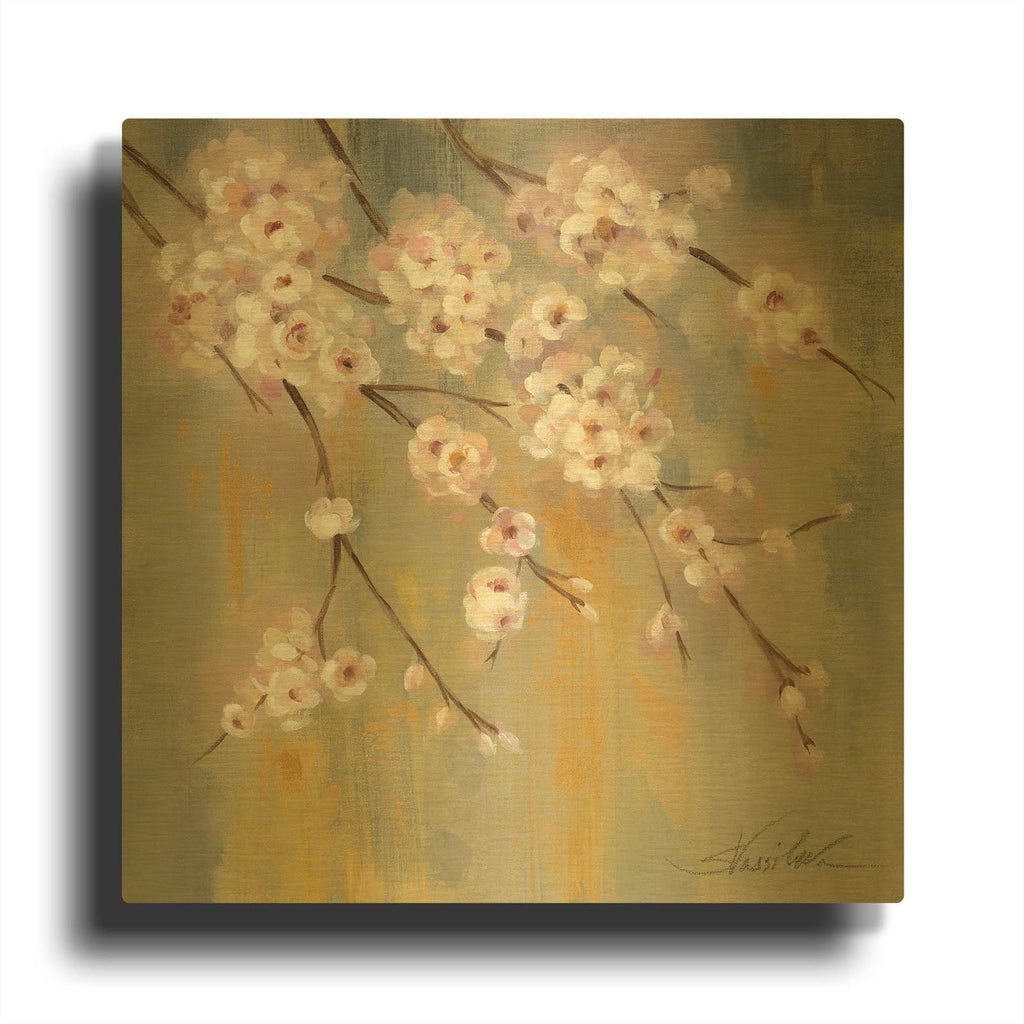 'Cherry Cloud II' By Silvia Vassileva Gold Metal Wall Art