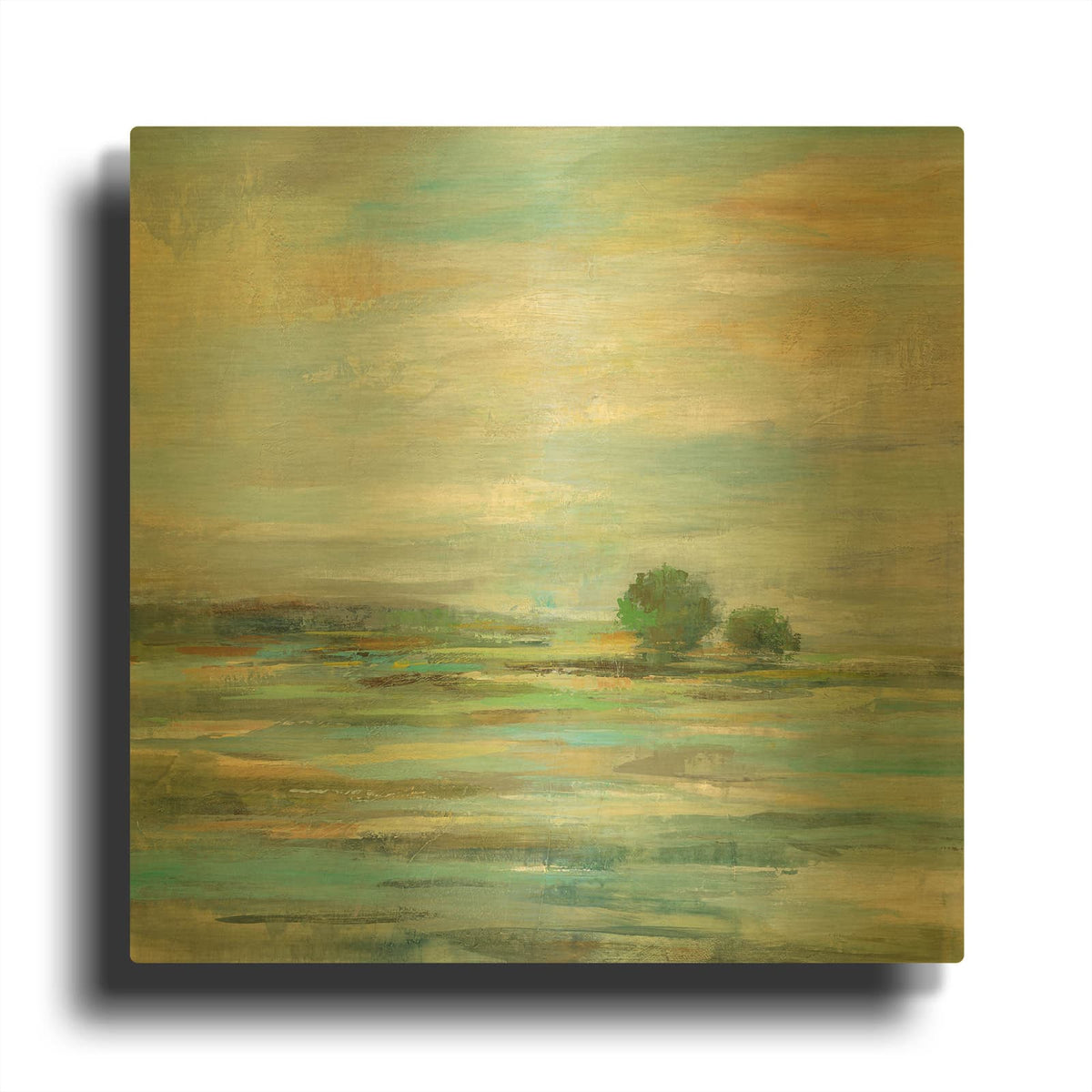 'Spring' By Silvia Vassileva Gold Metal Wall Art