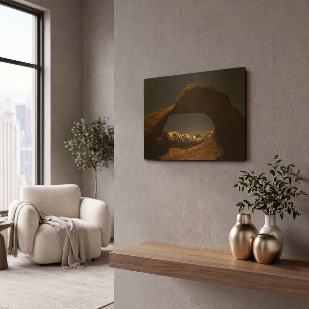 'Venus Through Mobius Arch' By Shawn/Corinne Severn Gold Metal Wall Art